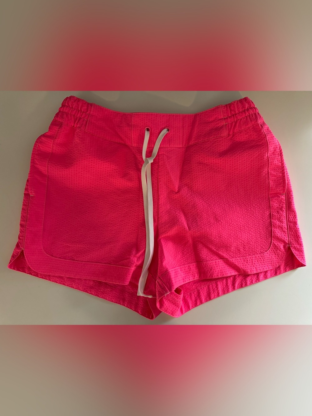 Vineyard Vines Women’s Bright Hot Pink Athletic Drawstring Shorts